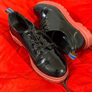 Red Sole Patent Leather Oxfords